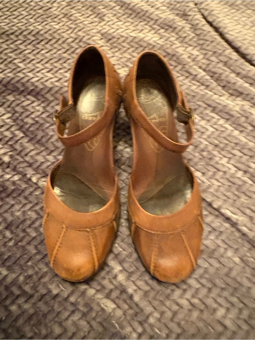 Dansko Brown Leather Mary Jane Heels